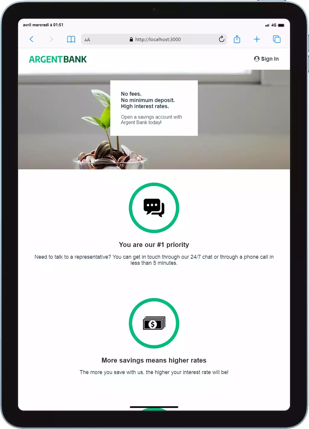 ArgentBank Website thumbnail 5